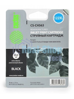 Картридж струйный Cactus CS-CH563 №122XL черный (18 мл.) для HP DeskJet 1050/2050/2050s