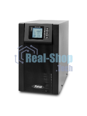 Источник бесперебойного питания PowerMan Online 2000VA черный (Online-Double conversion/LCD Display/USB/Software/RJ11/45,RS-232)