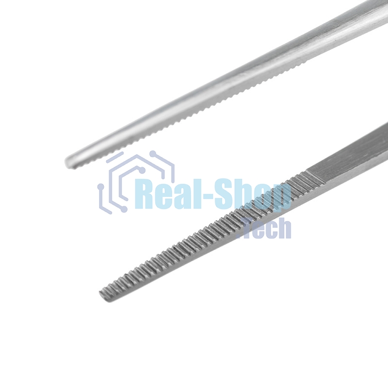 Пинцет прямой рифленый 250 мм ПРОФИ