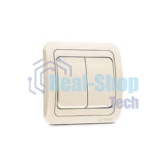 Выключатель 2-кл. Makel СП Mimoza 10А IP20 крем./крем.