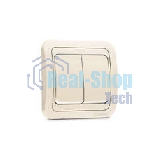 Выключатель 2-кл. Makel СП Mimoza 10А IP20 крем./крем.