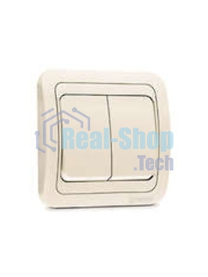 Выключатель 2-кл. Makel СП Mimoza 10А IP20 крем./крем.