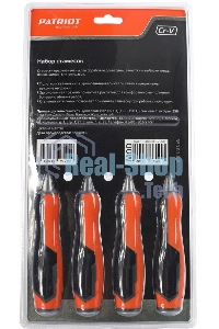 Набор стамесок PATRIOT, CrV, 4 шт: 6, 12, 19, 25мм