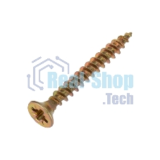 Саморез универсальный Kranz 4х30, желтый цинк, упаковка поставщика (12 000 шт.)