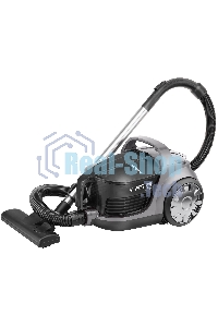 Пылесос Hyundai HYV-C2650 черный/серебристый, 380/2200 Вт, уборка сухая, пылесборник контейнер 3.5 л