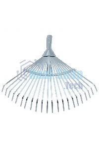 Грабли веерные стальные Palisad, 300-480 мм, 22 плоских зуба, оцинкованные, раздвижные, без черенка
