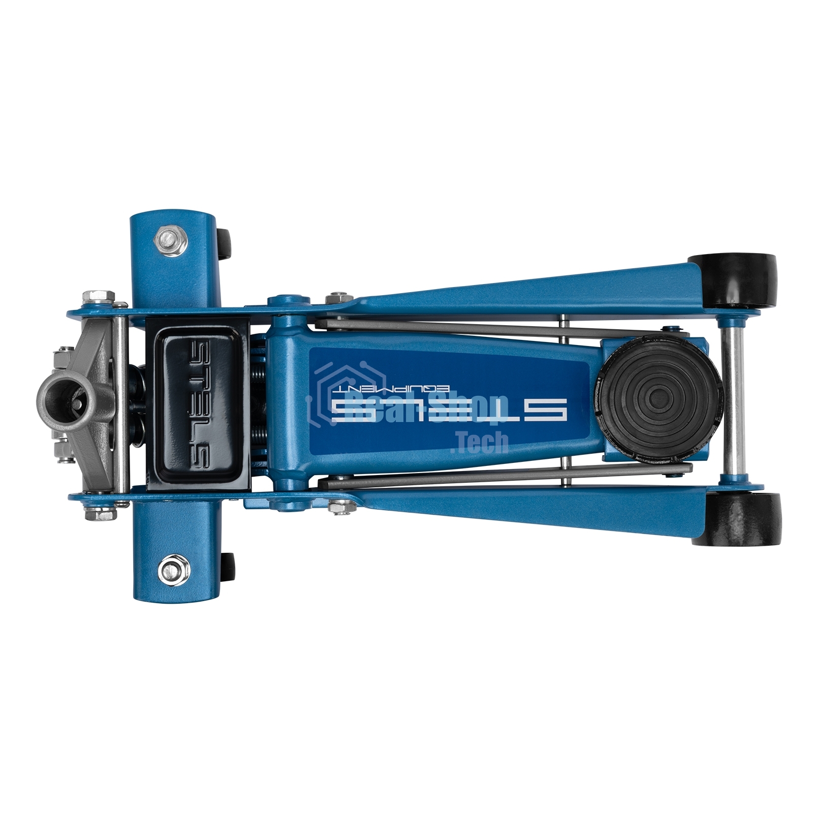 Домкрат Stels 51133 гидравлический подкатной быстрый подъем 3 т quick lift 130–465 мм профессиональный