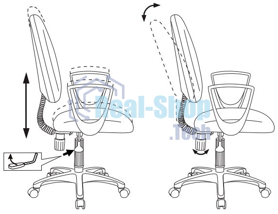 Кресло компьютерное Бюрократ CH-1300N/3C11 черный Престиж+ 3C11