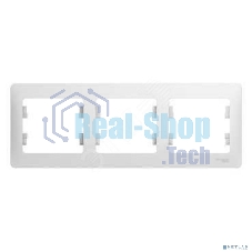 Рамка 3-м Glossa горизонт. бел. SchE GSL000103