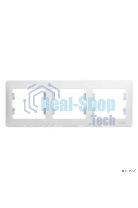 Рамка 3-м Glossa горизонт. бел. SchE GSL000103