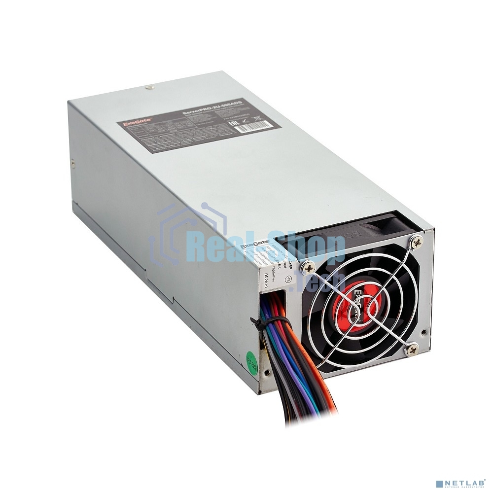 Блок питания серверный 500W ExeGate (ServerPRO-2U-500ADS) APFC, унив. для 2U, 24pin, 2*8pin, 3xSATA, 5xIDE