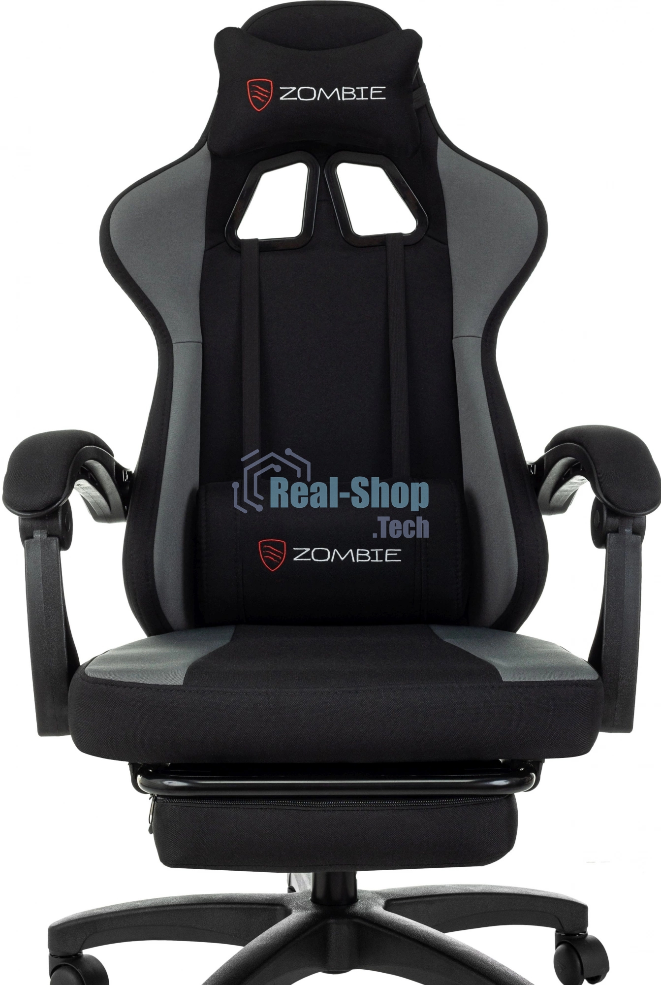 Кресло игровое Zombie Weaver черный/серый