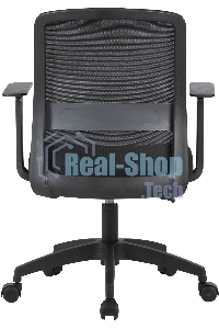 Кресло компьютерное Cactus CS-MC333-BK черный, сиденье черный, сетка/ткань, низк.спин. крестов. пластик, пластик черный