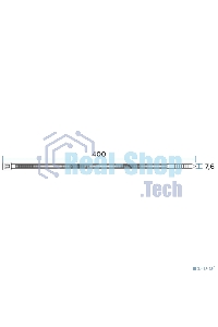Хомут-стяжкa нейлоновая с тройным замком Rexant 400x7,6 мм, белая, упаковка 100 шт.