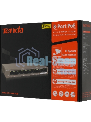 Коммутатор Tenda TEF1110P-8-102W 8PORT 100M 8POE
