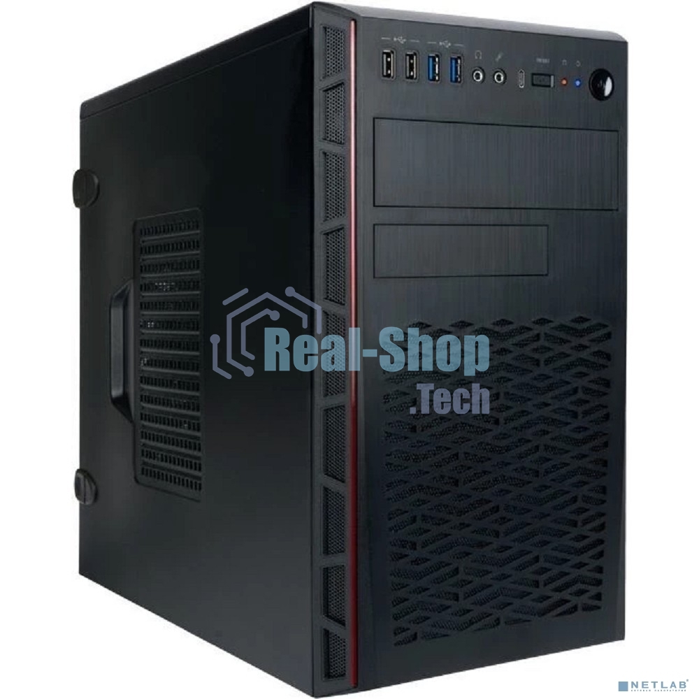Компьютерный корпус Mini Tower InWin EMR065 черный U3.0*2+U2.0*2 A(HD) +intrusion switch mATX
