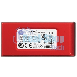 Внешний SSD Kingston XS1000, 2TB, USB 3.2 Gen 2 Type-C, R/W 1050/1000, черный