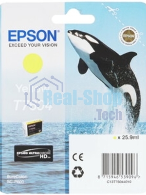 Картридж струйный Epson C13T76044010 желтый (26 мл) для SC-P600