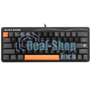 Клавиатура проводная Defender Black Raven GK-417, USB, черный