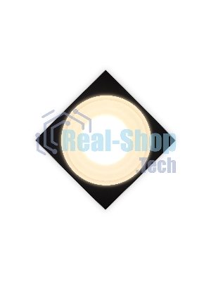 Светильник Ambrella light TN1316 SBK/FR черный песок/белый матовый GU5.3 92*92*45