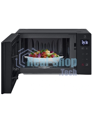 Микроволновая печь LG MH6032GAS черный, 20 л, 700 Вт, переключатели - сенсор