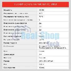 Сушка для фруктов и овощей Starwind SFD9535 12под. 400Вт синий