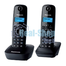 Телефон беспроводной (DECT) Panasonic KX-TG1612RUH (серый) Доп трубка в комплекте,АОН, Caller ID,12 мелодий звонка,поиск трубки