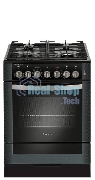 Плита комбинированная Gefest 6502-03 0029 черный, конфорок 4 газовых, духовка 55 л, 60 см x 85 см x 60 см