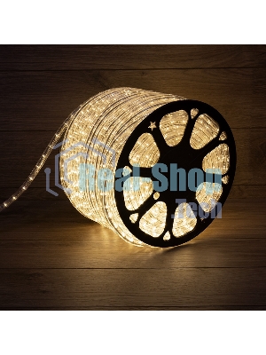 Дюралайт Neon-night LED, постоянное свечение (2W) - теплый белый Эконом 24 LED/м, бухта 100м