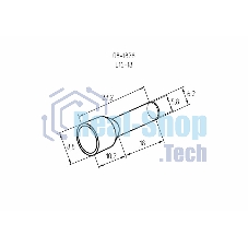 Наконечник штыревой втулочный изолированный Rexant F-18 мм 16 мм² (НШВи 16-18) слоновая кость