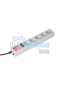 Сетевой фильтр Powercube SPG-B-10 3 м (5 розеток) серый (коробка)