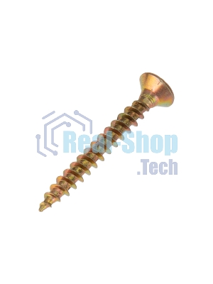 Саморез универсальный Kranz 4х30, желтый цинк, упаковка поставщика (12 000 шт.)