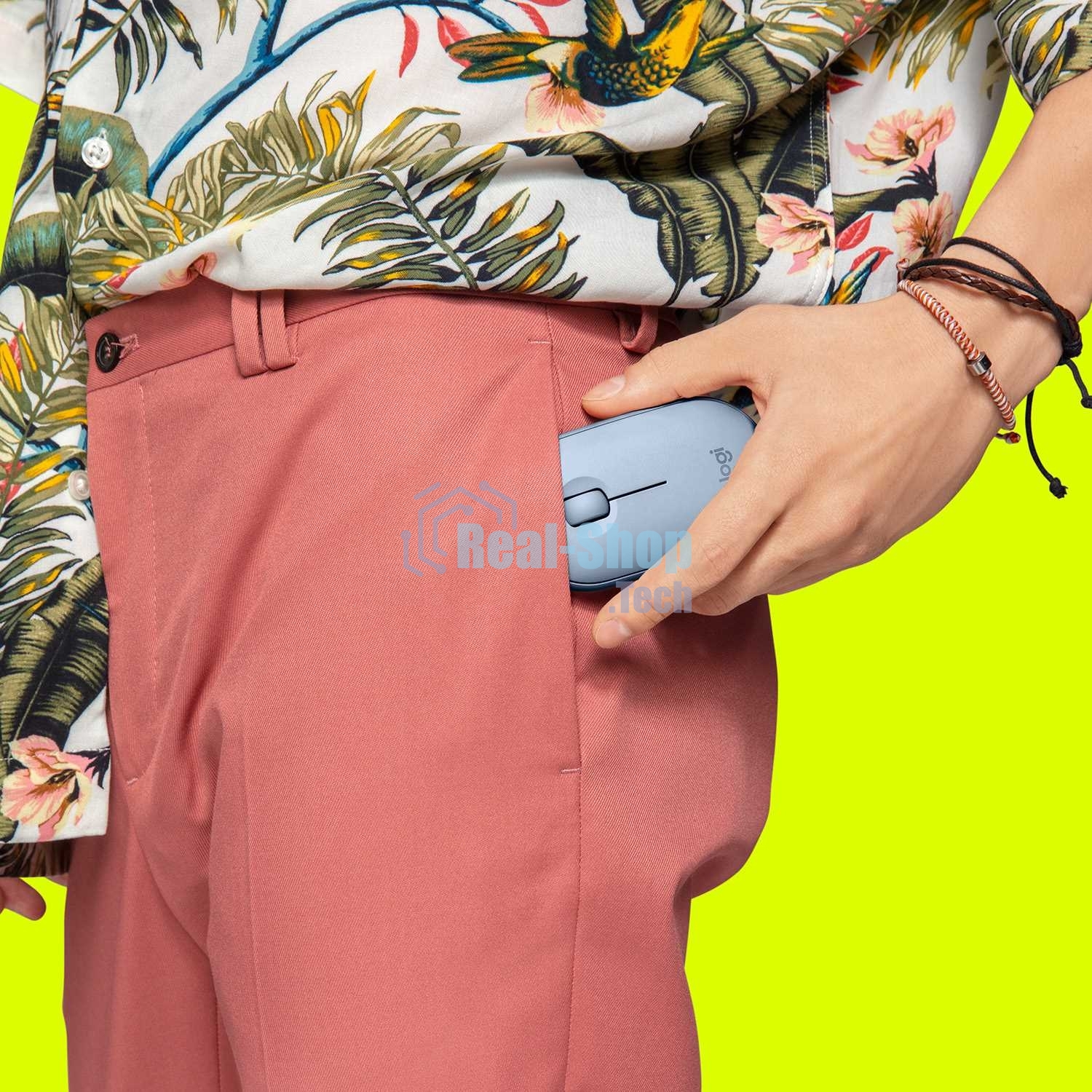 Мышь беспроводная Logitech Pebble M350 серый, 1000 dpi, радиоканал, Bluetooth, USB, кнопки - 3