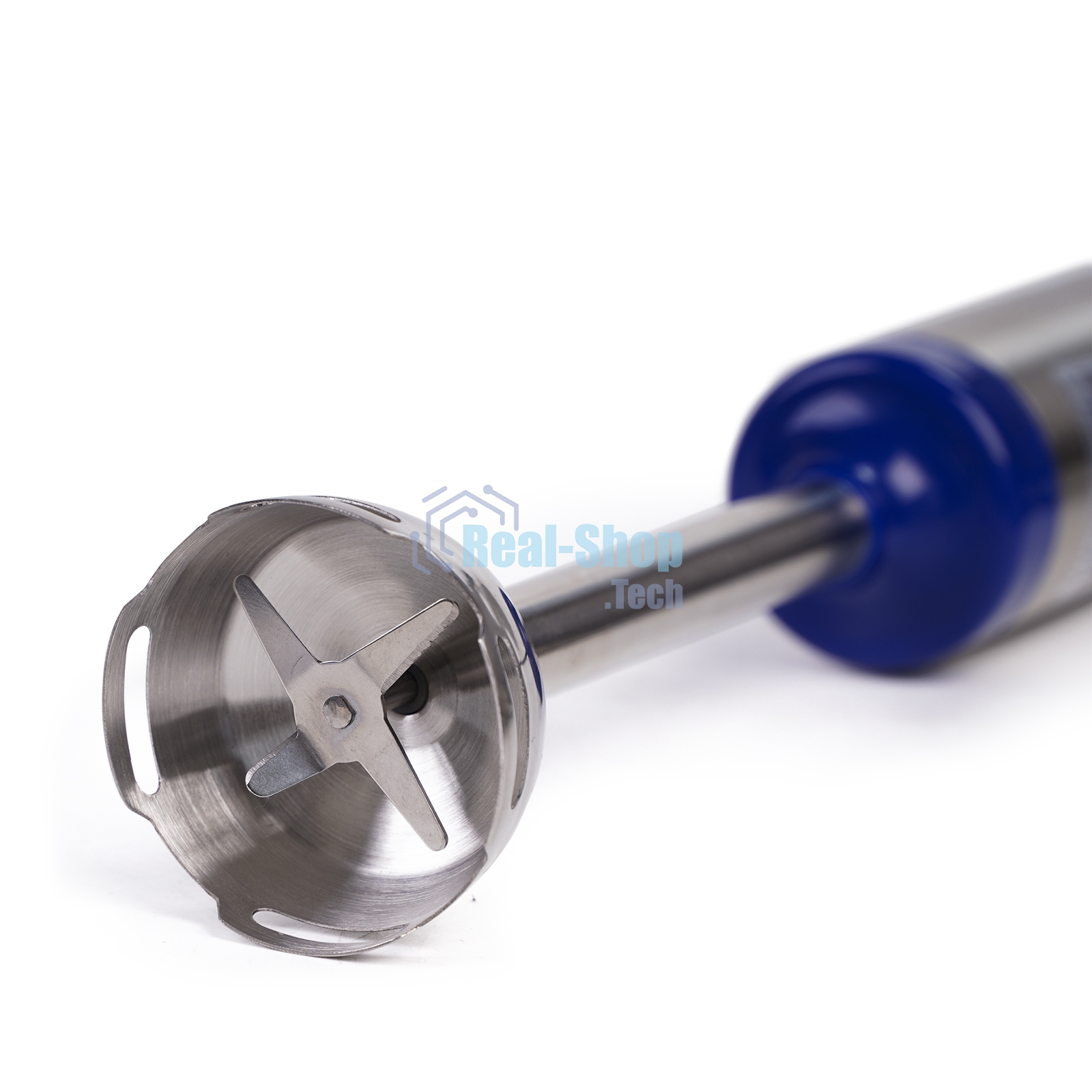 Блендер погружной Galaxy Line GL 2129, синий с серебристым, 900 Вт, 2 скорости и режим 