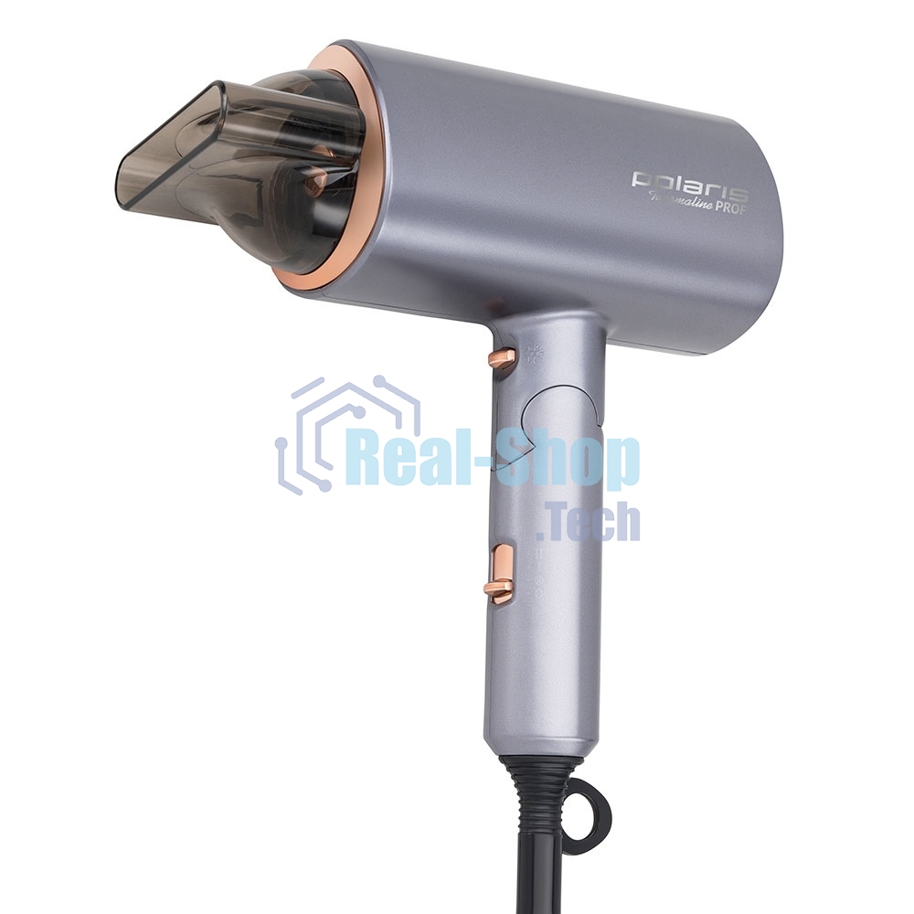 Фен Polaris PHD2090ACi Tourmaline PROF графит/розовое золото Фен 2000Вт
