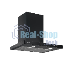Вытяжка каминная Elikor Квадра 60П-430-К3Д черный, 59 см, 430 куб. м/ч, 56 дБ