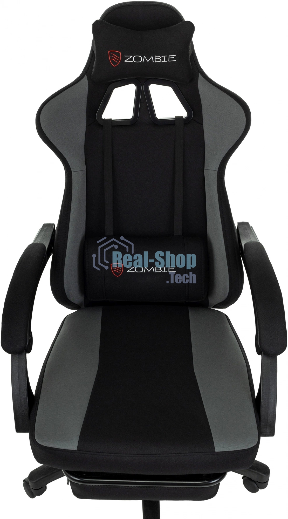 Кресло игровое Zombie Weaver черный/серый