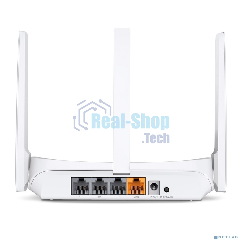 Роутер Mercusys MW306R 300 Mbps Multi-Mode Wireless N Router, 3 × Fixed External Antennas, 3× 10/100 LAN Port, 1× 10/100 WAN Port, 4 in 1- Access Point/Router/Range extender/WISP Mode, WPS/Reset Button, Parental Controls, Guest Network