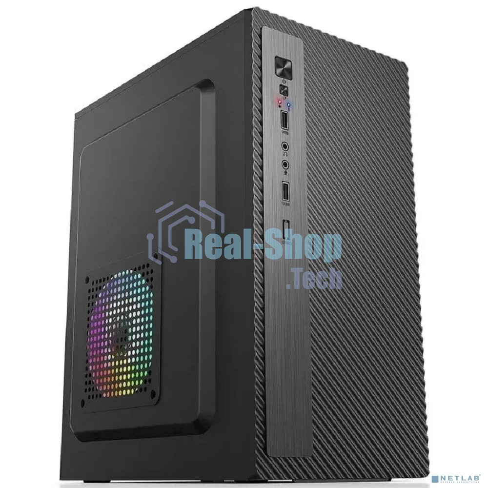 Компьютерный корпус Accord Entry ACC-2053B черный без БП mATX 1x80мм 1x120мм 2xUSB2.0 audio