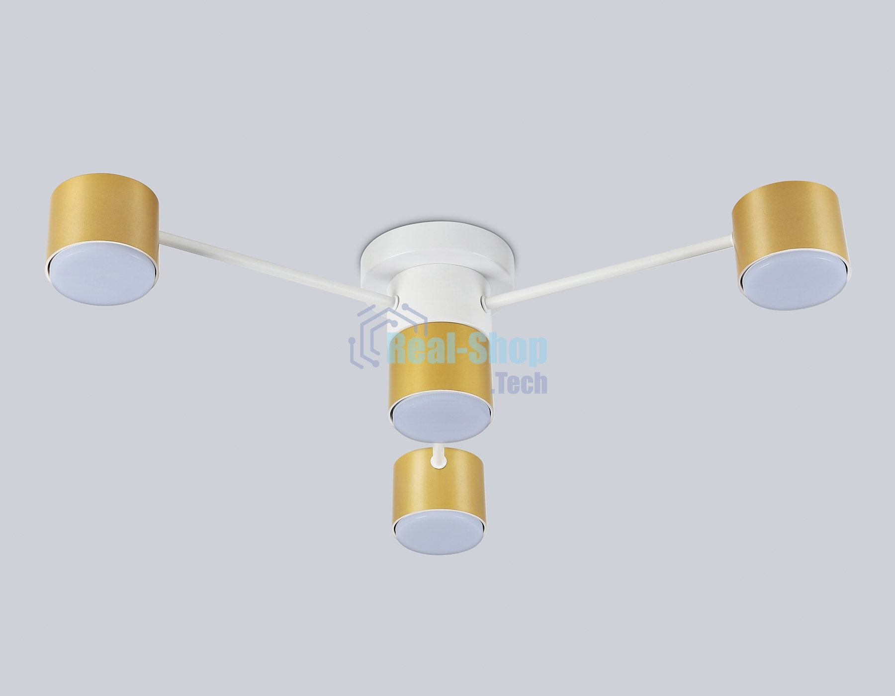 Потолочный светильник Ambrella light FL51720/4 WH/GD белый/золото GX53/4 max 12W 645*135