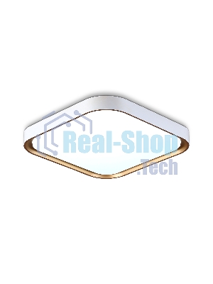 Потолочный светодиодный светильник Ambrella light FZ1253 WH/GD белый/золото 18W 5000K 250*250*60 (Без ПДУ)