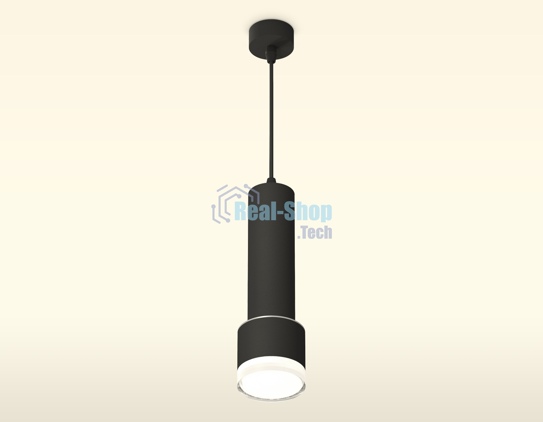 Светильник Ambrella Light XP8111009 SBK/FR/CL черный песок/белый матовый/прозрачный GX53 (A2302, C6356, A2101, C8111, N8399)