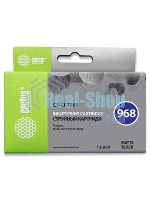 Картридж струйный Cactus CS-EPT968 черный матовый (13 мл) для Epson Stylus Photo R2880