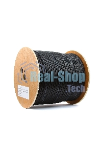 Кабель SkyNet Premium FTP outdoor 4x2x0,51 на тросу, медный, FLUKE TEST, кат.5e, однож., 305 м, на катушке, черный