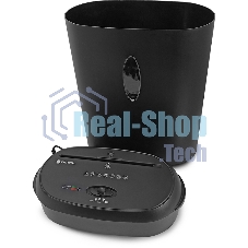 Шредер ГЕЛЕОС УМ24-4, DIN P-4 (4 ур-нь секр.), фрагмент 3,9х38мм, 17 лист (70г/м2), CD/пл.карты/скрепки/скобы, 24 литра