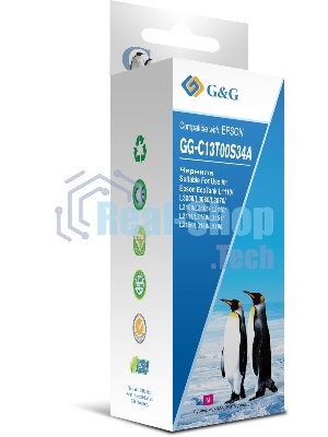 Чернила G&G GG-C13T00S34A пурпурный70мл для Epson L1110, L3151, L3100, L3101, L3110, L3150