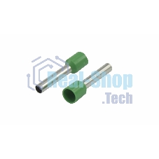 Наконечник штыревой втулочный изолированный Rexant F-18 мм 6 мм² (НШВи 6.0-18) зеленый