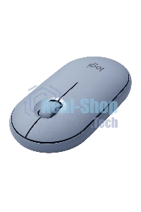 Мышь беспроводная Logitech Pebble M350 серый, 1000 dpi, радиоканал, Bluetooth, USB, кнопки - 3