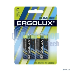 Элемент питания алкалиновый Ergolux LR14 BL-2 LR14 BL-2 1.5В Alkaline (2шт в упаковке)