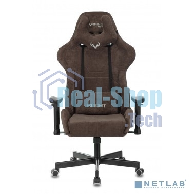 Кресло игровое Бюрократ VIKING KNIGHT LT10 FABRIC коричневый крестовина металл/пластик